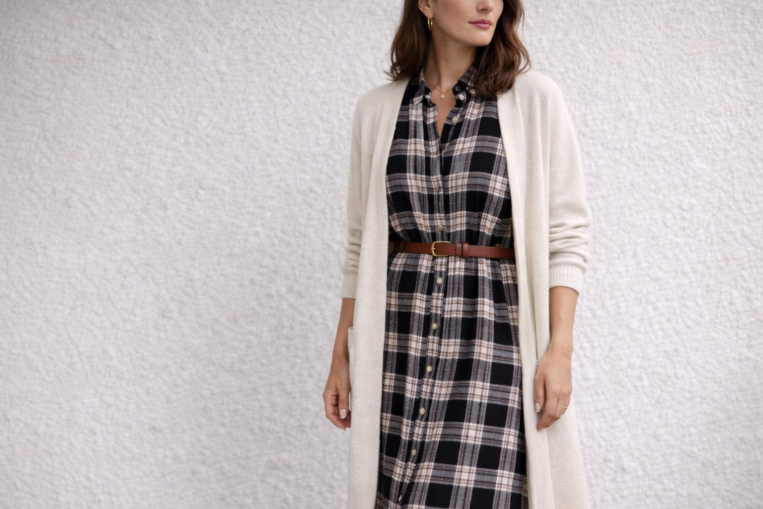 фото 8 - кардиган и платье рубашка